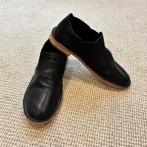 Vince Black Leather Loafers